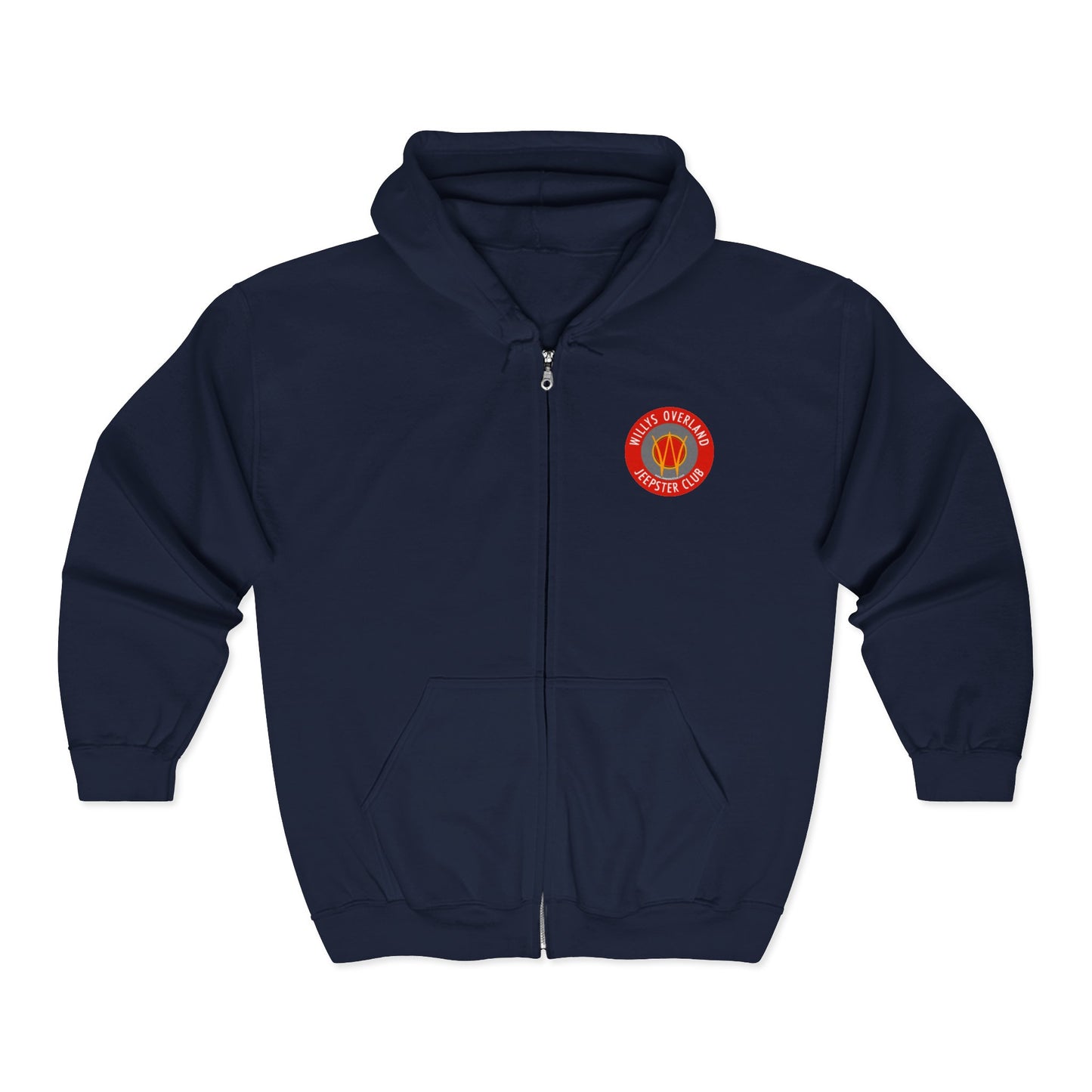 Vintage Willys Overland Jeepster Club Zip Hoodie