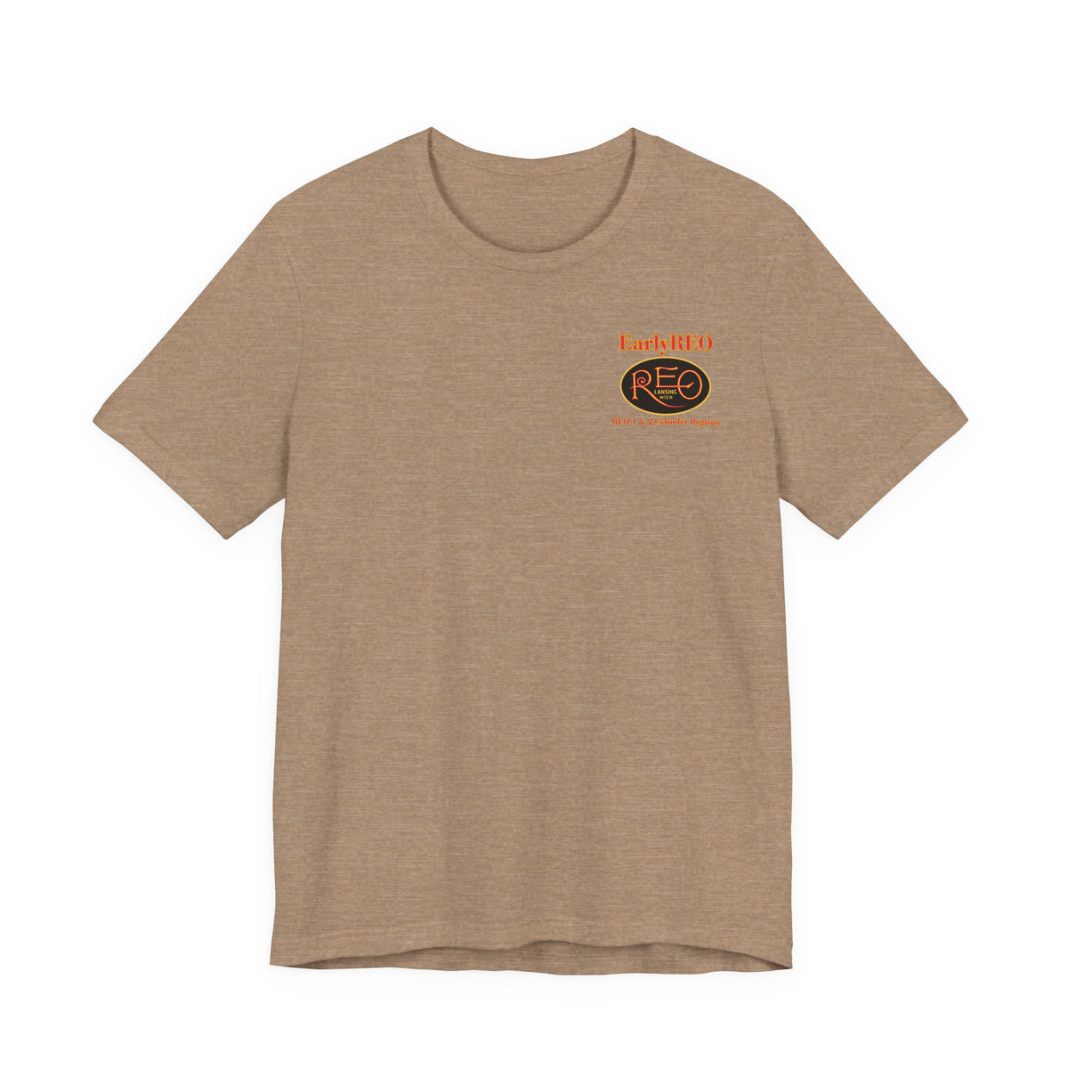 REO Lansing Michigan Mountain Climbers Tee — Unisex Soft Short Sleeve Tee