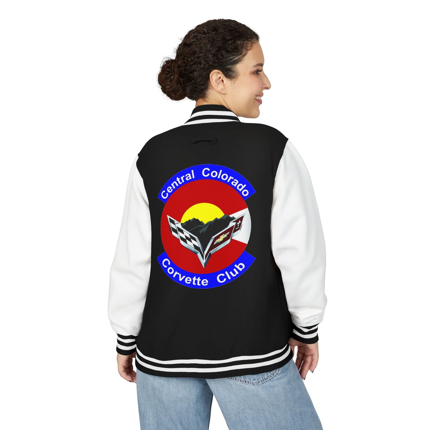 Central Colorado Corvette Club Varsity Letterman Jacket - Printed