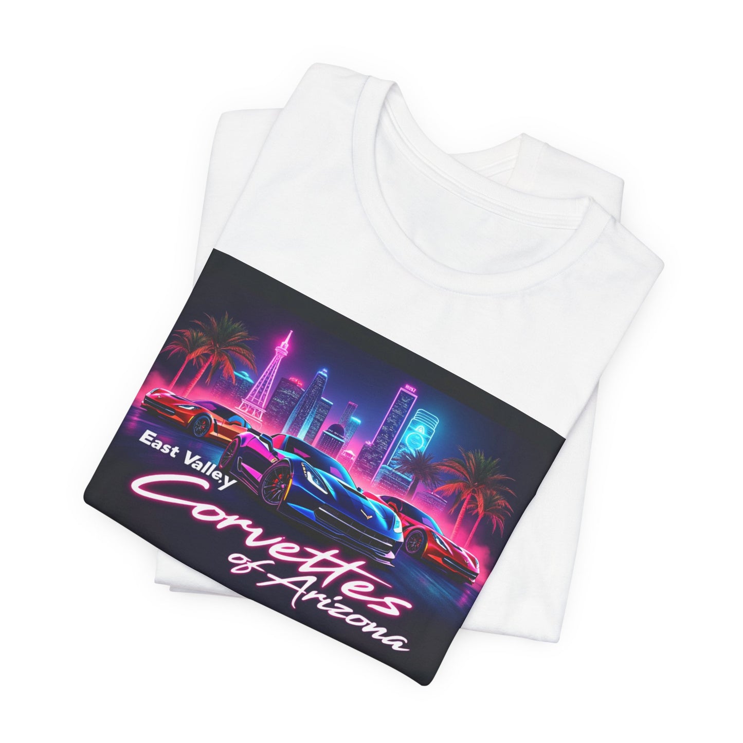 East Valley Corvettes of Arizona Retro Neon Tee