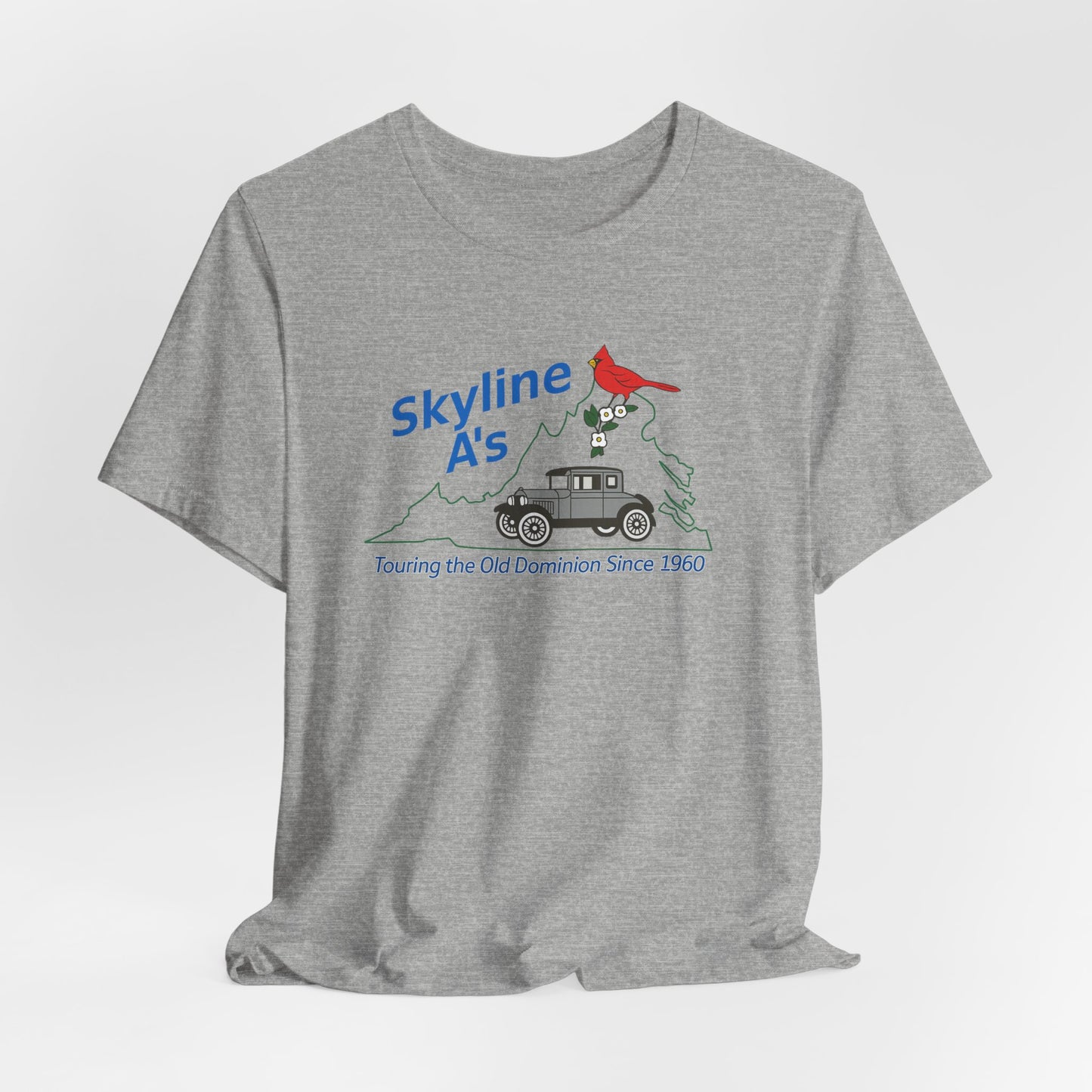 Skyline A's Virginia Roadtrip T-Shirt – "Touring the Old Dominion Since 1960"