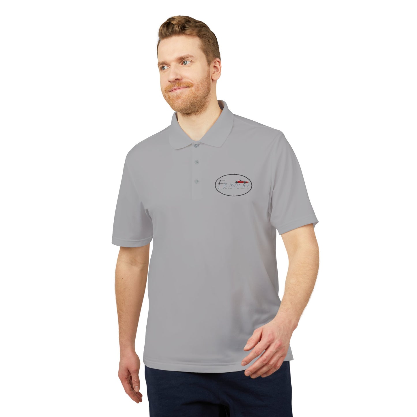 F Junior Historic N. America Performance Polo Shirt — Logo Embroidered