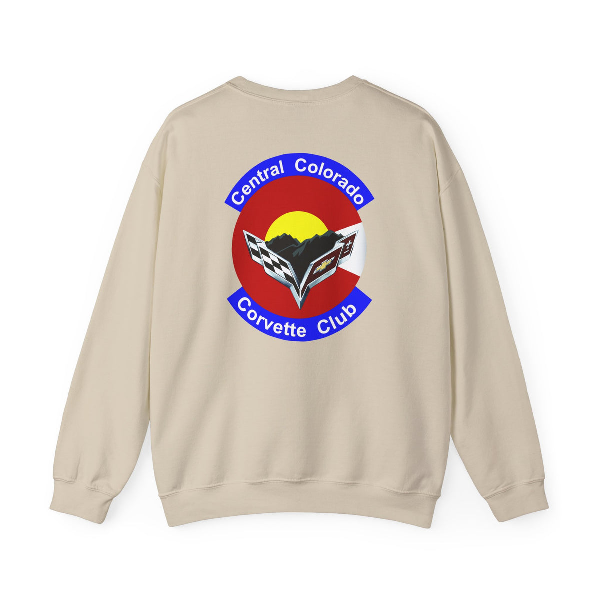 Central Colorado Corvette Club Screen Printed Sweatshirt – Unisex Heavy Blend™ Crewneck Sweatshirt