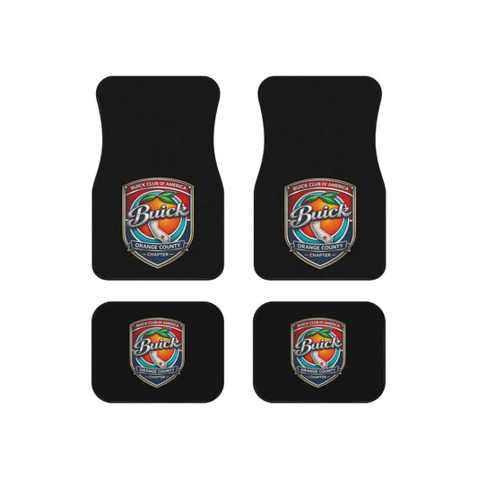 Buick Orange County Chapter Buick Club of America Logo Car Floor Mats (Set of 4)