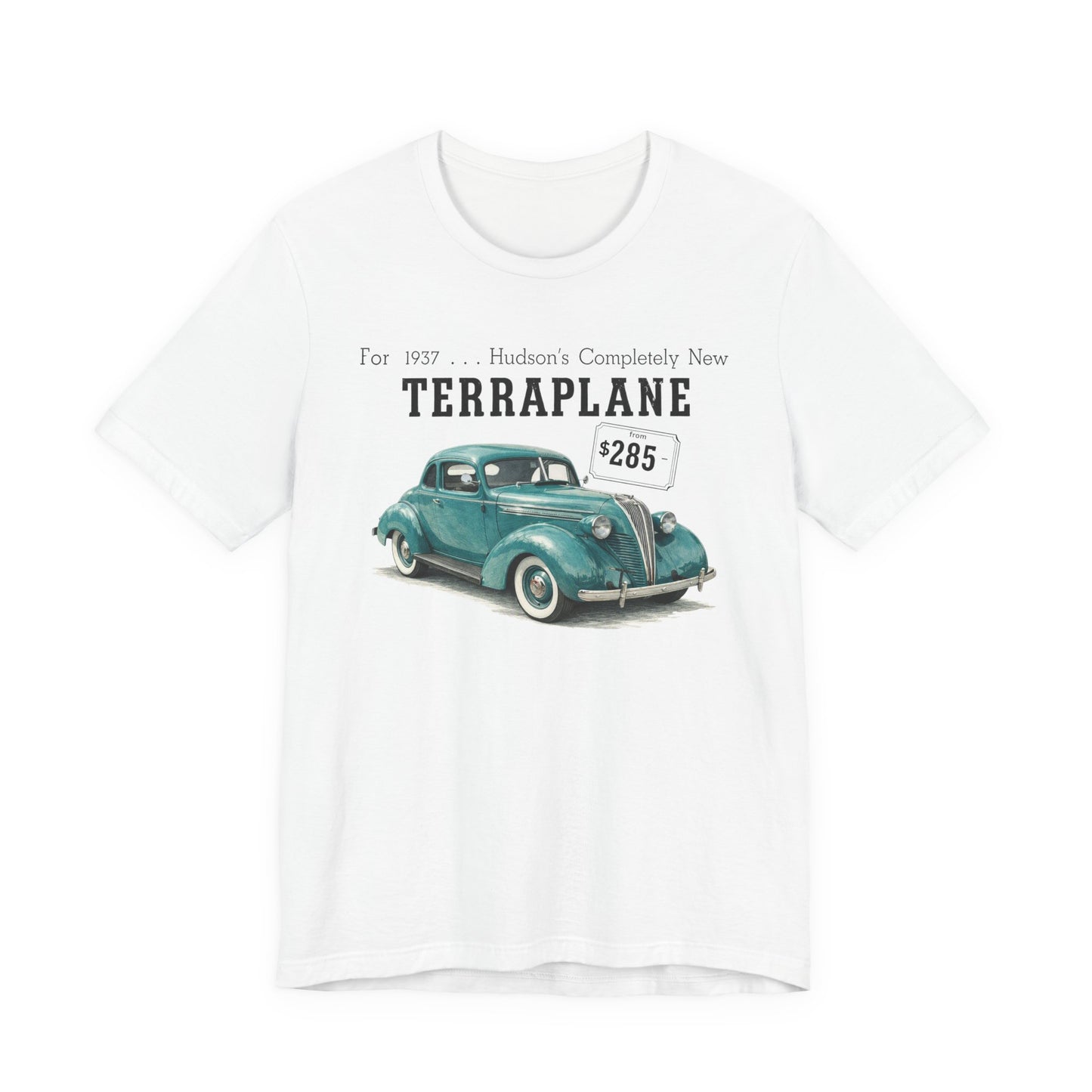 1937 Hudson Terraplane Utility Coupe - Unisex Jersey Short Sleeve Tee (JG)