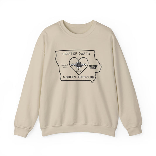 Heart of Iowa T's (front and back print) Unisex Heavy Blend™ Crewneck Sweatshirt