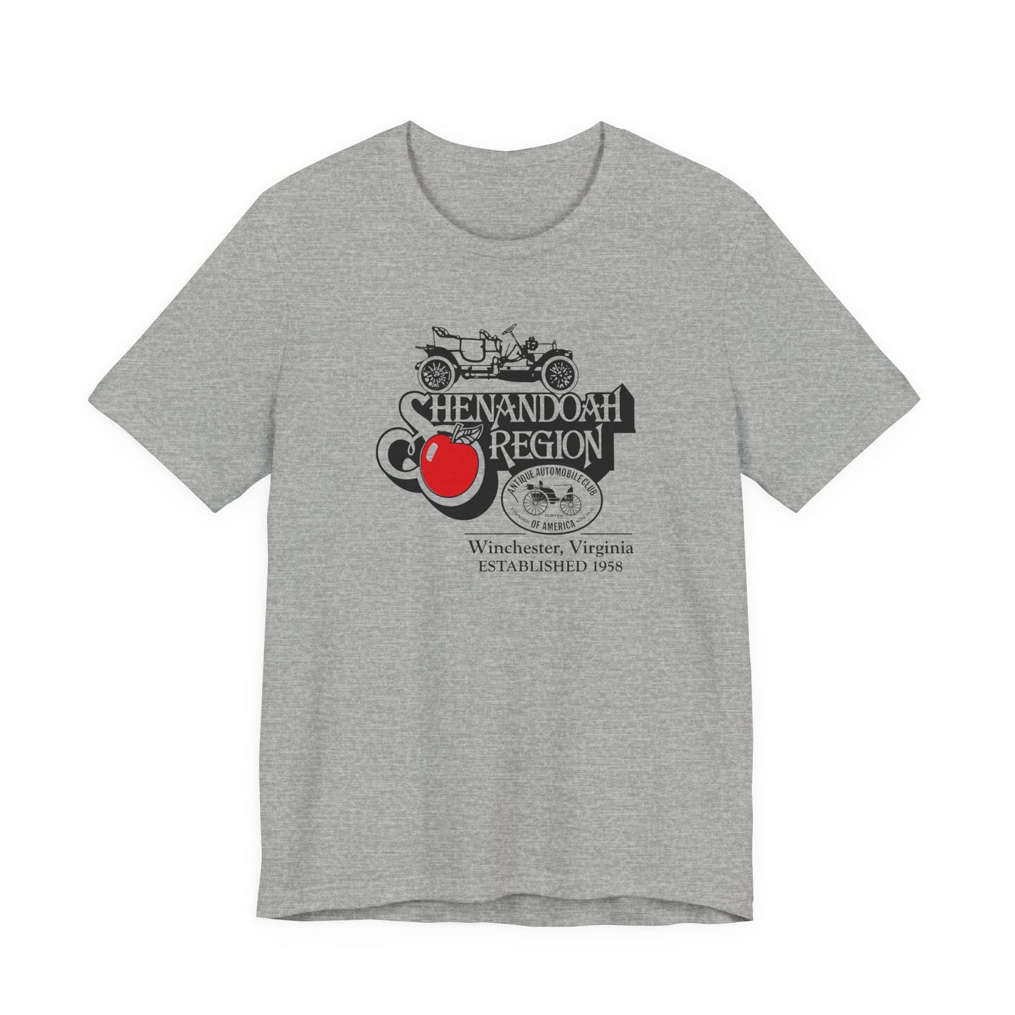 Shenandoah Region AACA Winchester VA Tee — Large Front Logo