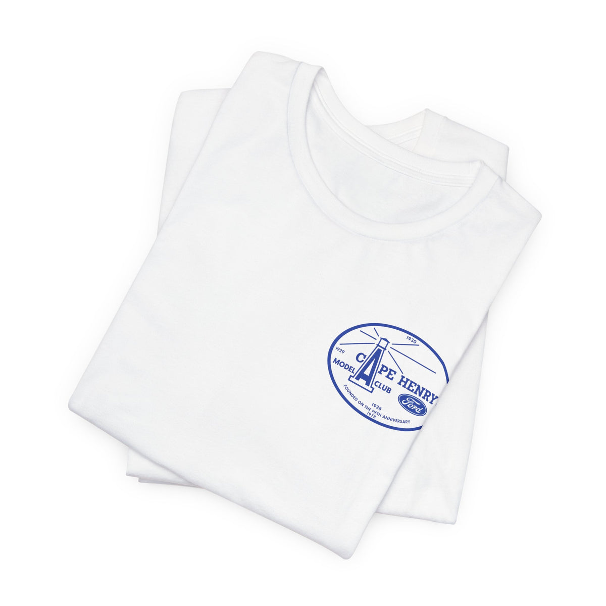 Cape Henry Model A Club Unisex Soft Short Sleeve Tee - Front and Back Logos