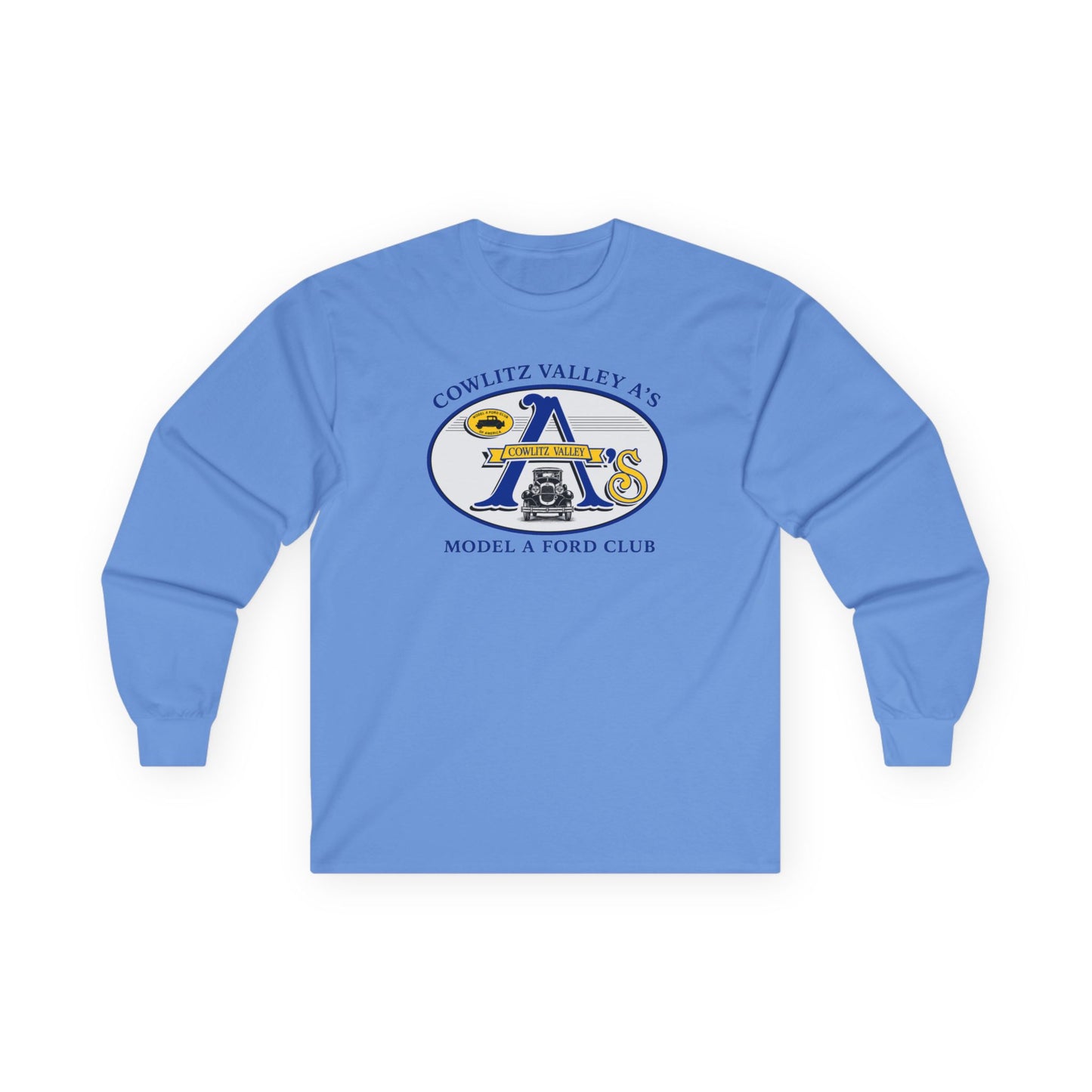 Cowlitz Valley A's Model A Ford Club Long Sleeve Tee