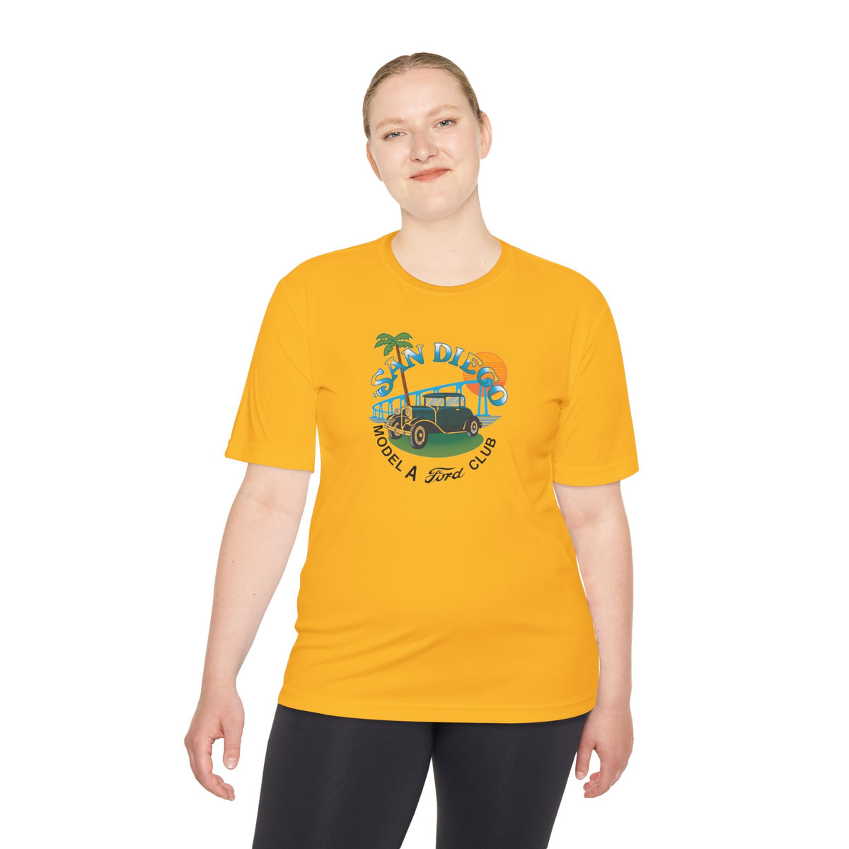 San Diego Model A Ford Club Tee — Moisture‑Wicking Shirt