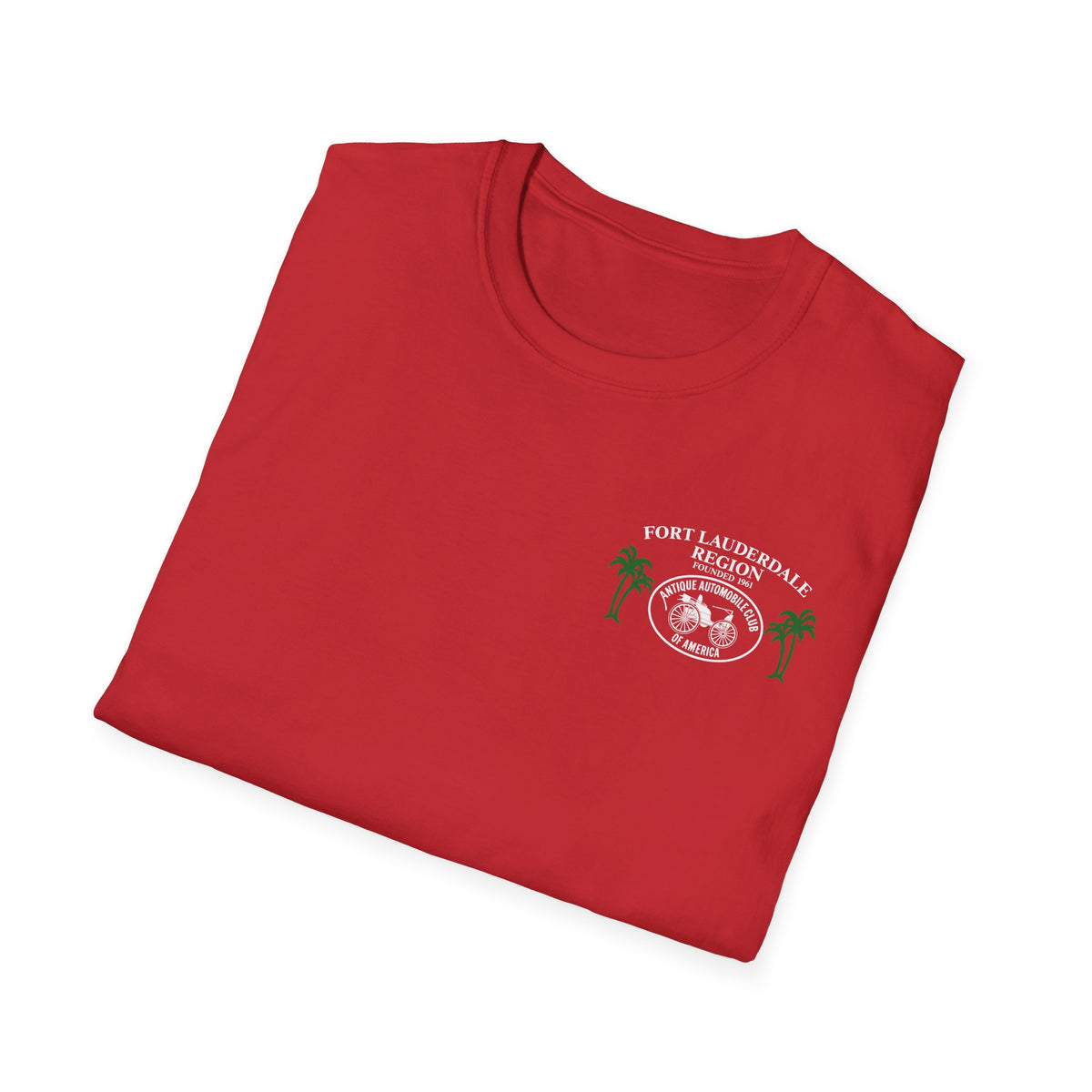 Fort Lauderdale Region AACA T-Shirt - Unisex Softstyle T-Shirt Front and Back Logos