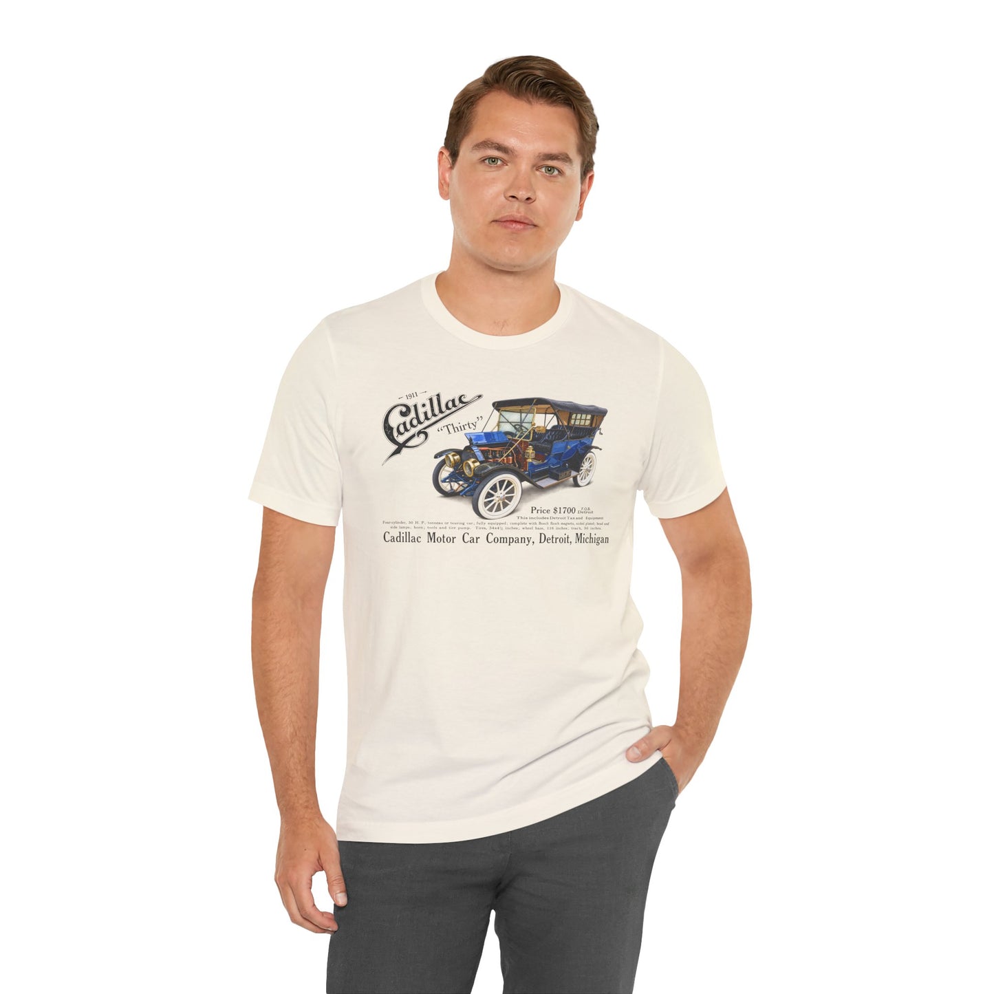 1911 Cadillac Vintage Car Tee – Classic Antique Automobile Graphic Shirt