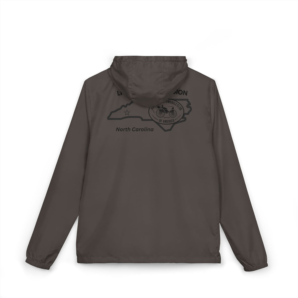 Little Detroit Region AACA Windbreaker Jacket — Front and Back Logos