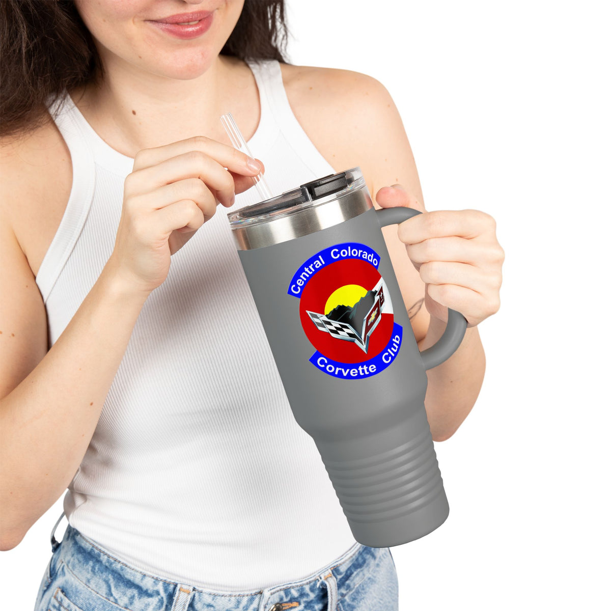 Central Colorado Corvette Club - Logo 40oz Insulated Travel Mug