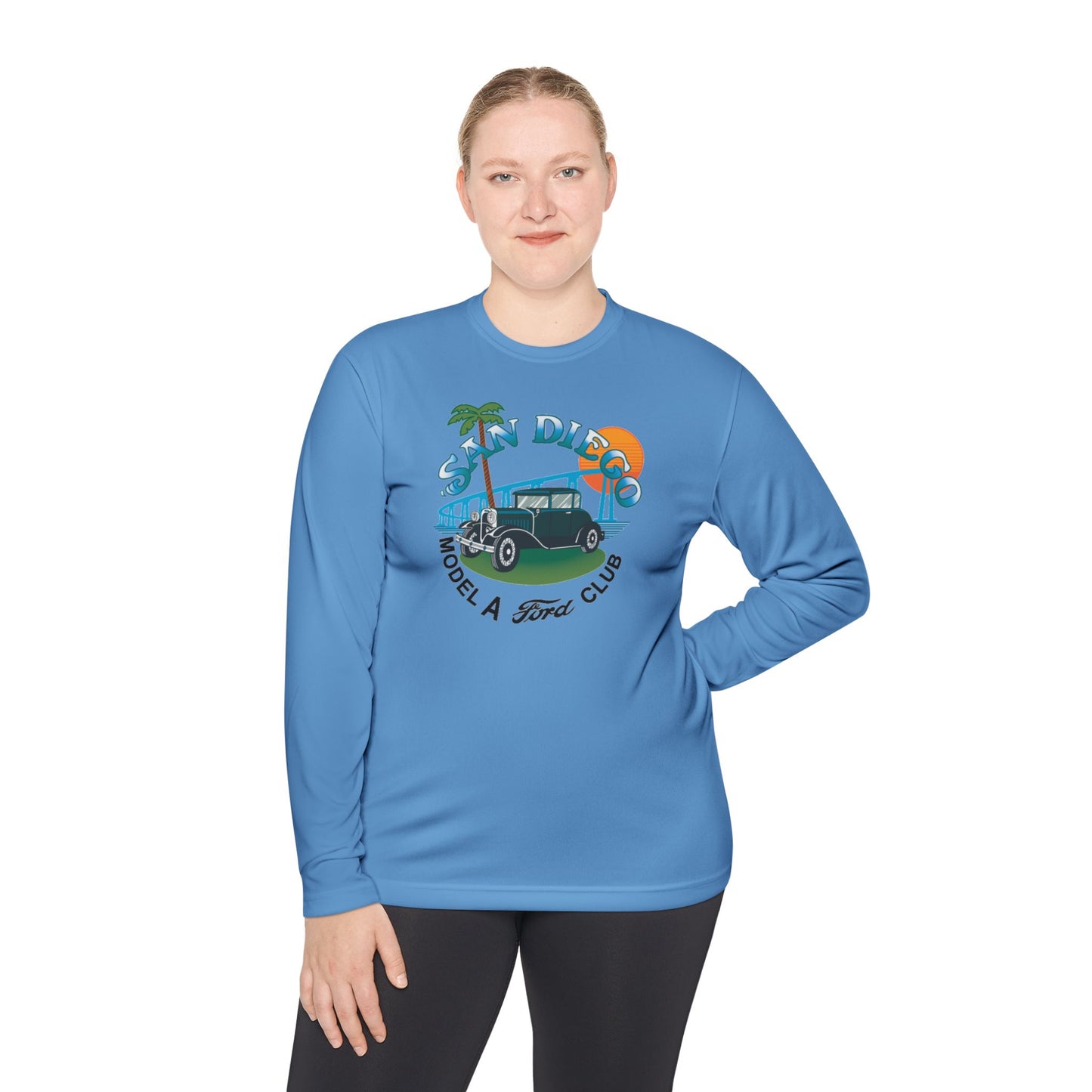 San Diego Model A Ford Club — Unisex Lightweight Long Sleeve Tee