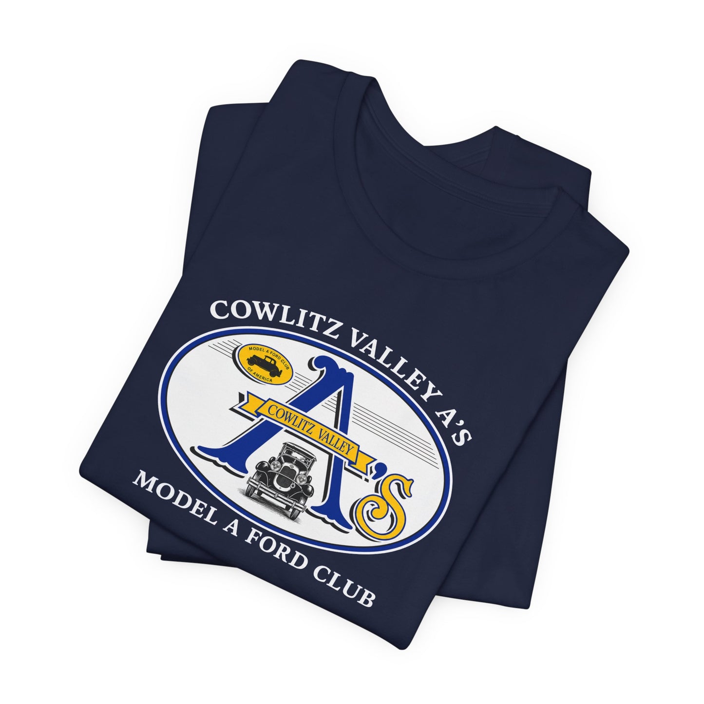 Cowlitz Valley A's Model A Ford Club Tee — Unisex Jersey Short Sleeve Tee