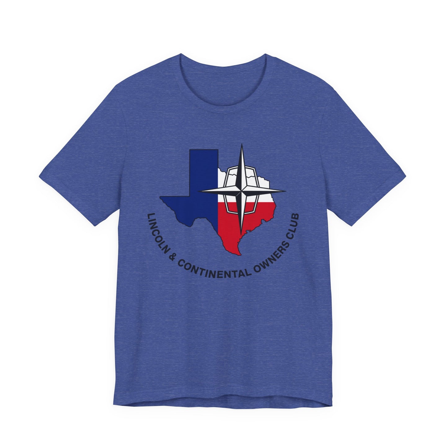 Lincoln & Continental Owners Club - Texas Gulf Coast Region T‑Shirt — Unisex Jersey Short Sleeve Tee