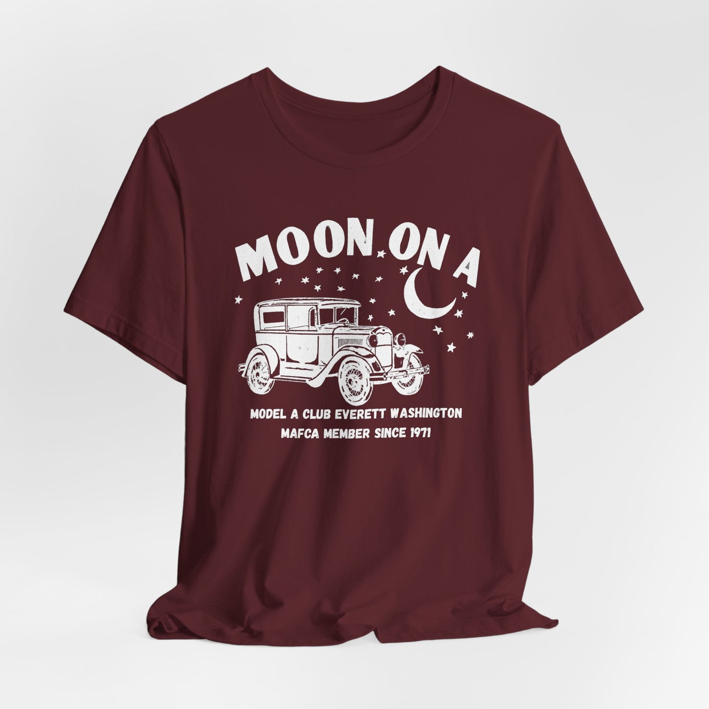 Moon On A Tee Graphic T-Shirt (Model A Club Everett WA)