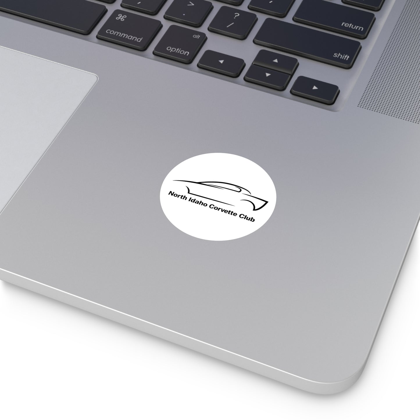 North Idaho Corvette Club Round Vinyl Sticker — Car Club Decal