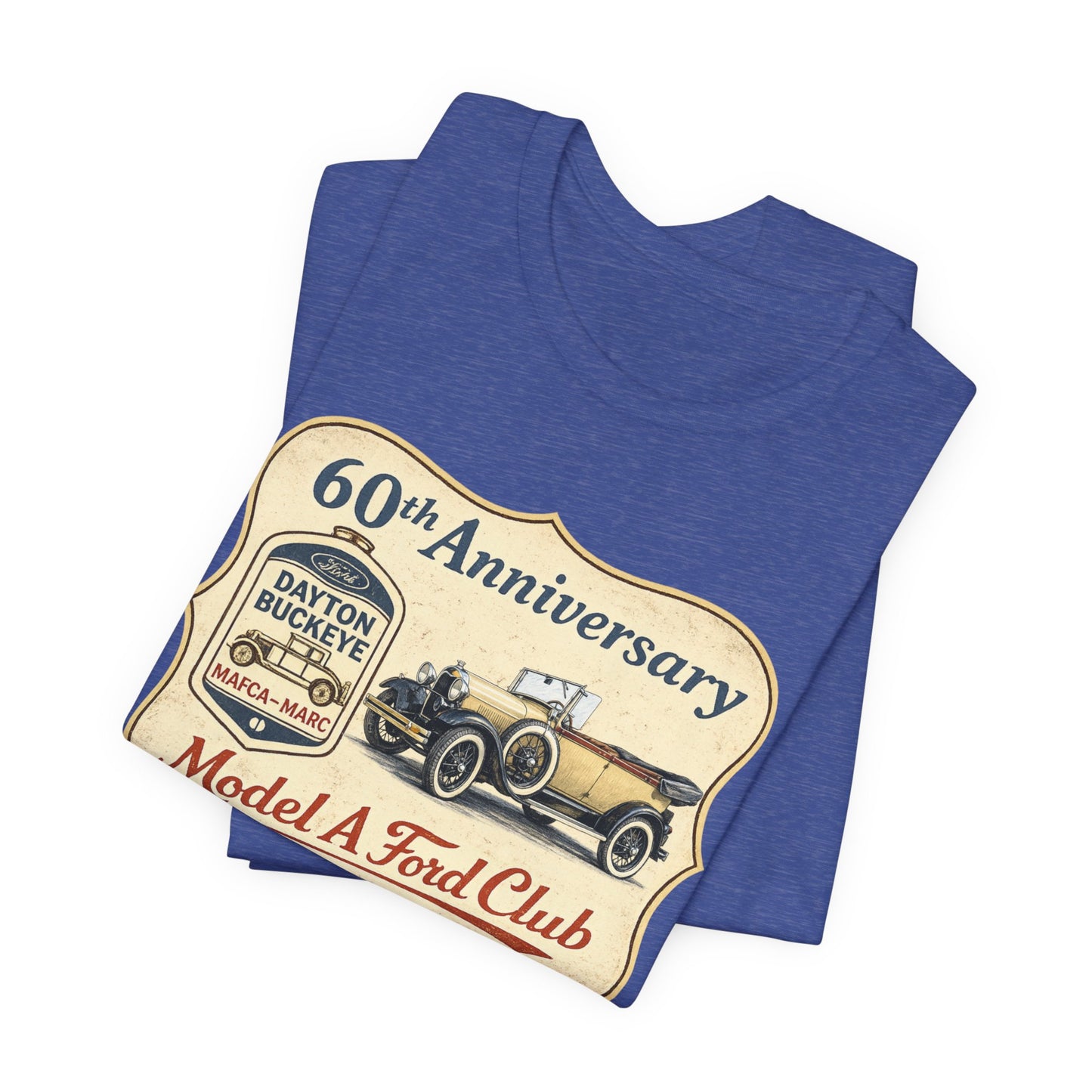 Dayton Buckeye Model A Ford Club 60th Anniversary T-Shirt (KS) - Vintage Car Tee