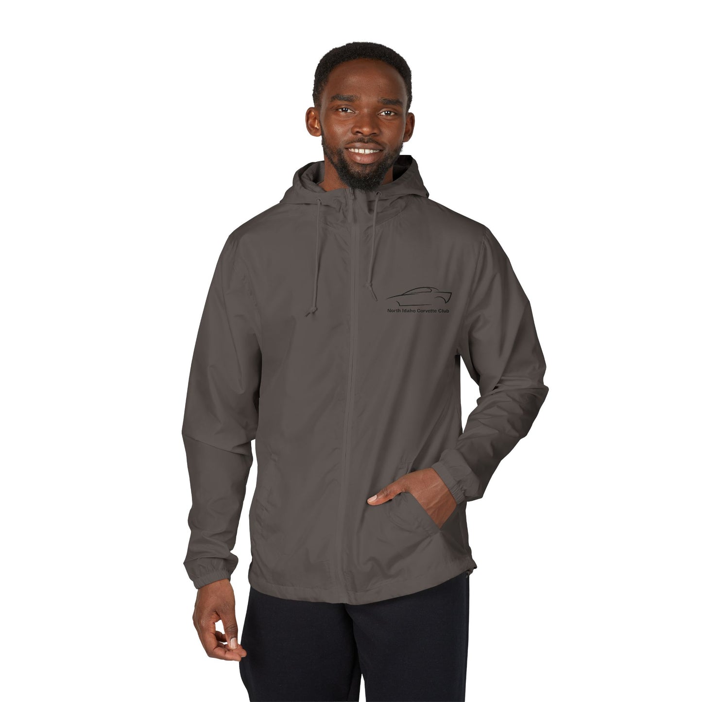 North Idaho Corvette Club Jacket — Unisex Full-Zip Windbreaker Jacket