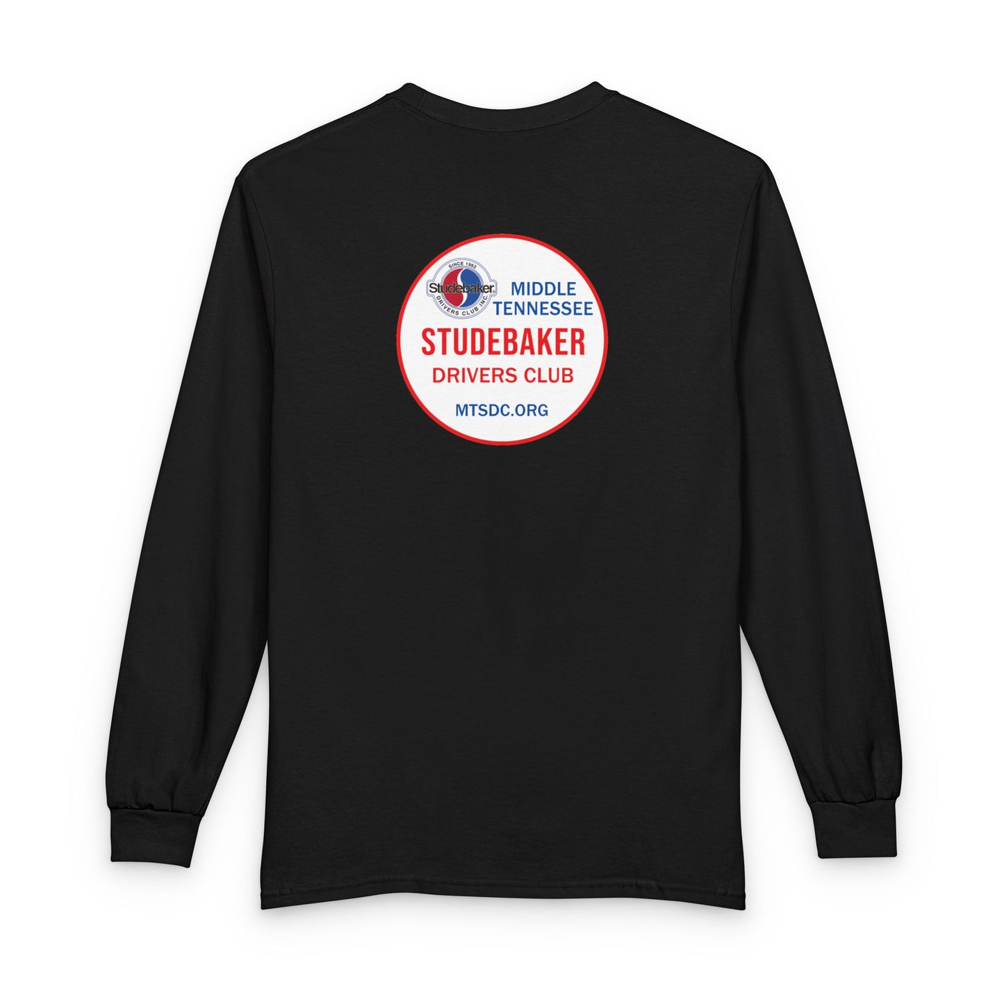 Middle Tennessee Studebaker Drivers Club Chapter Soft Long Sleeve Tee - Front and Back Logos
