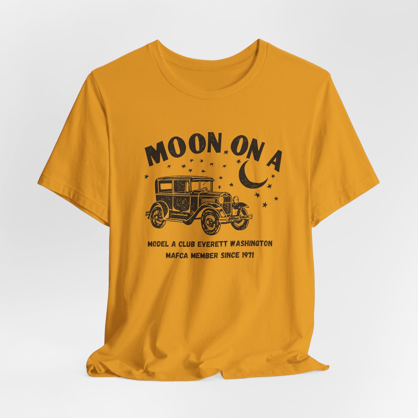 Moon On A Tee Graphic T-Shirt (Model A Club Everett WA)