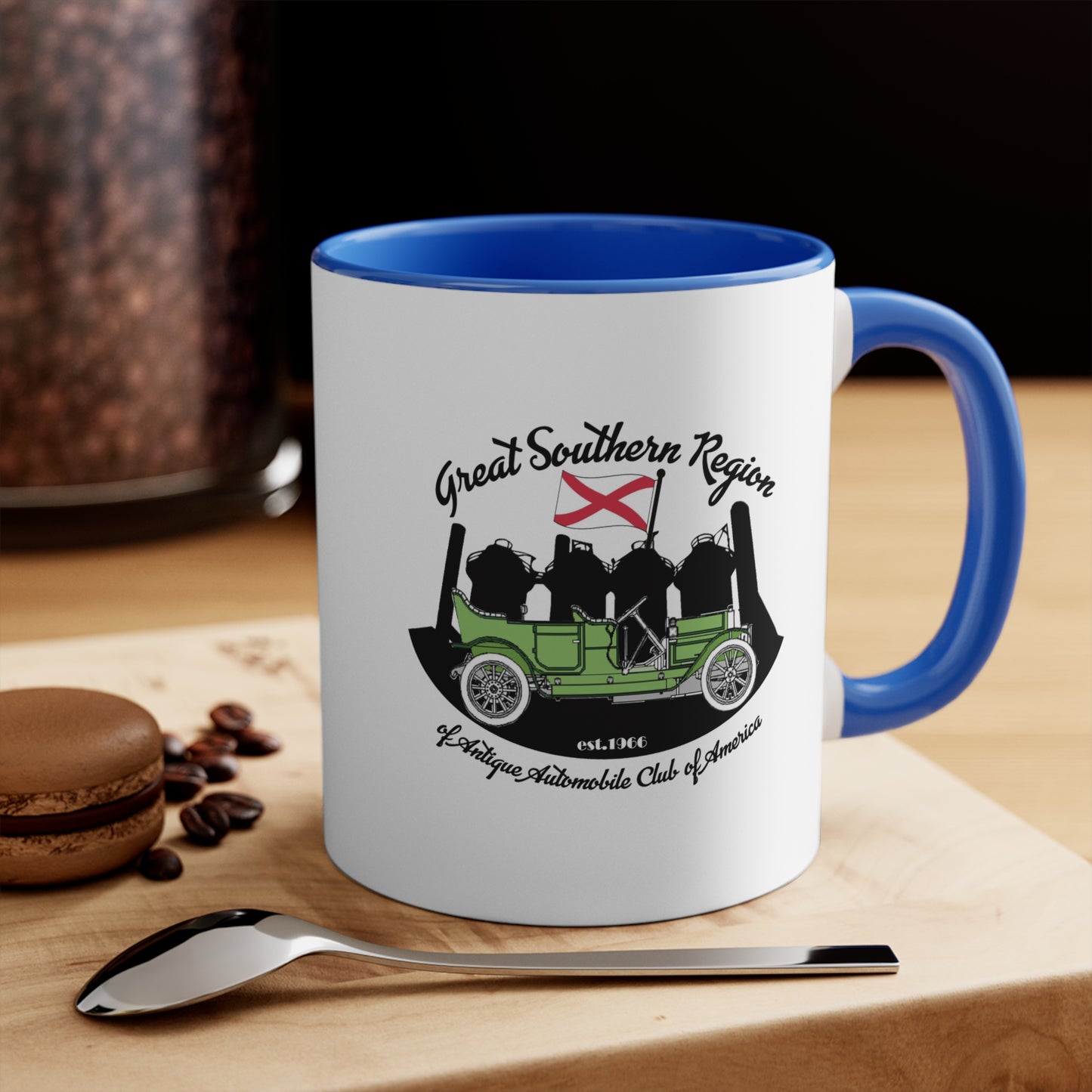 Great Southern Region AACA Accent Mug — Great Southern Region Vintage Automobile Club Design