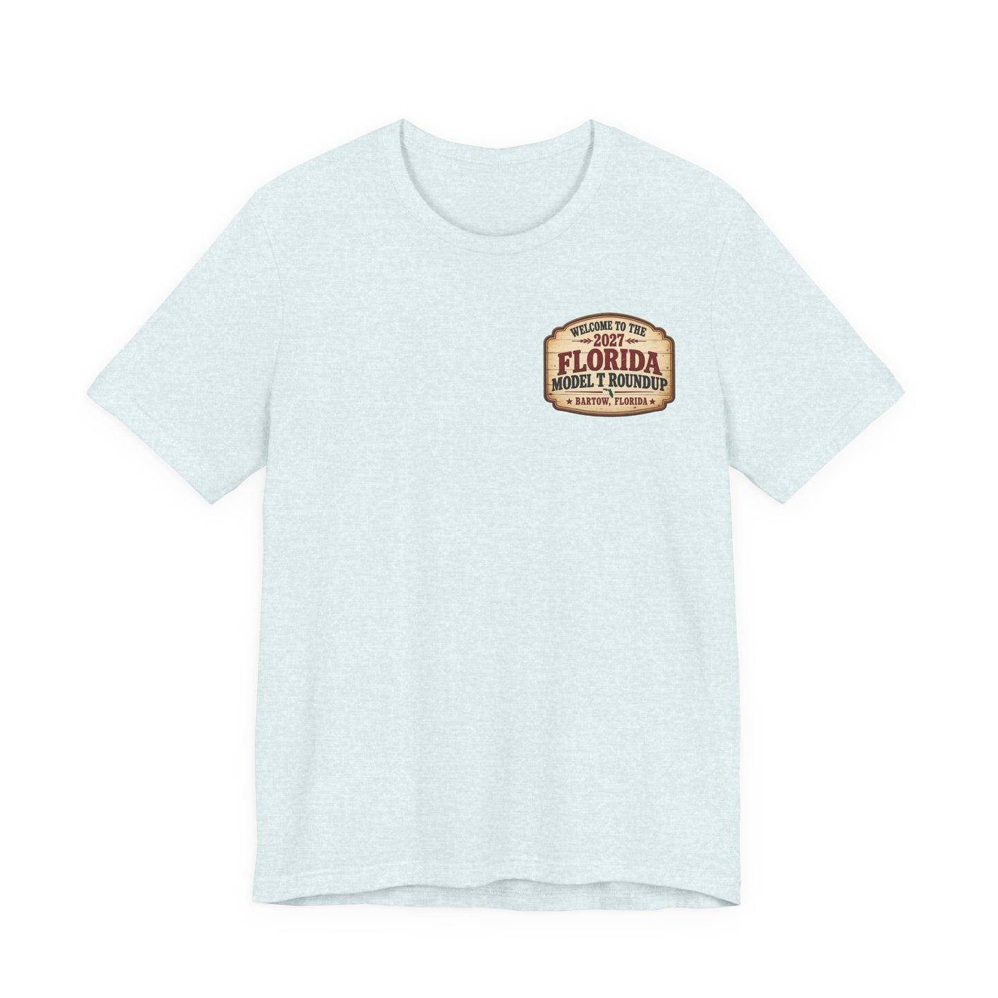 Florida Model T Roundup 2027 Soft-Style T-Shirt - Front and Back Graphics