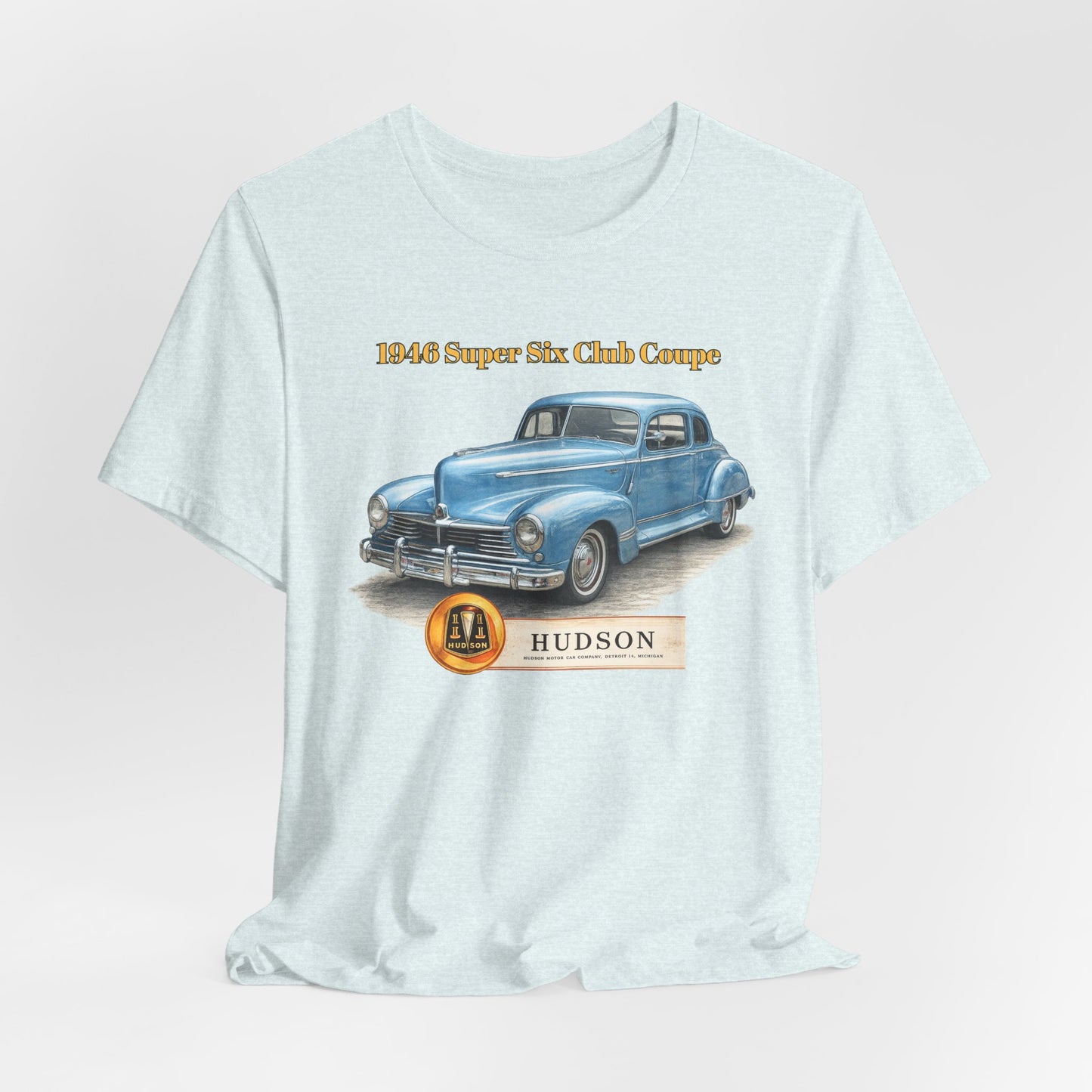 1946 Hudson Super Six Club Coupe T-Shirt – Classic Vintage Car Tee (DE)