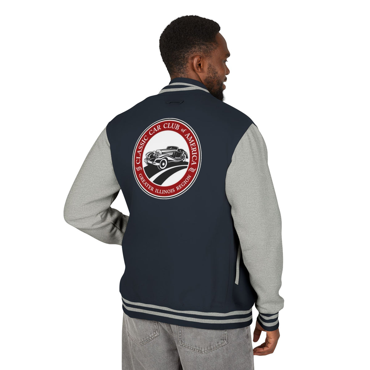 Classic Car Club of America Greater Illinois Region Letterman Jacket - Front and Back Logos
