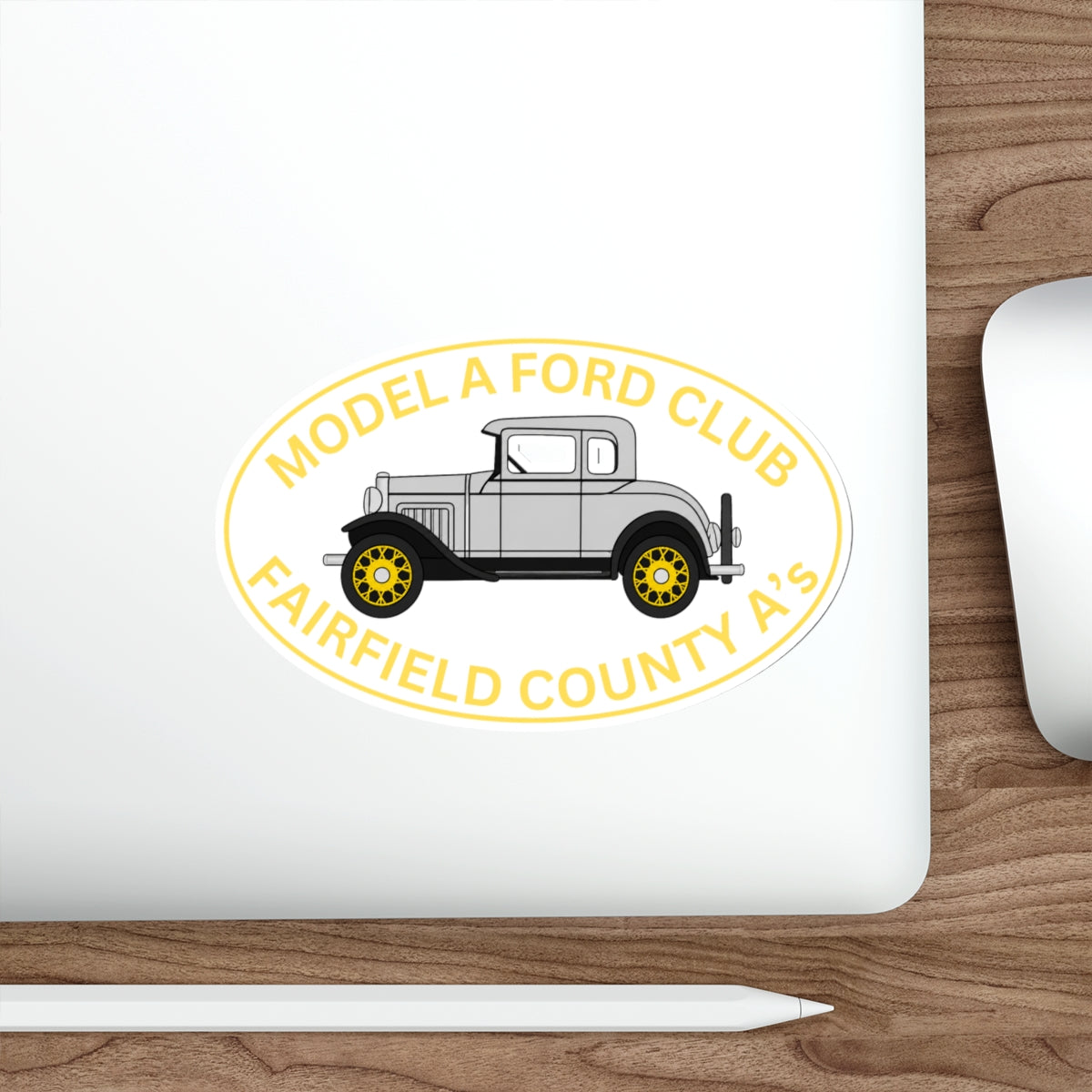 Fairfield County A's Model A Ford Club Die-Cut Sticker — Fairfield County A’s Vintage Car Decal