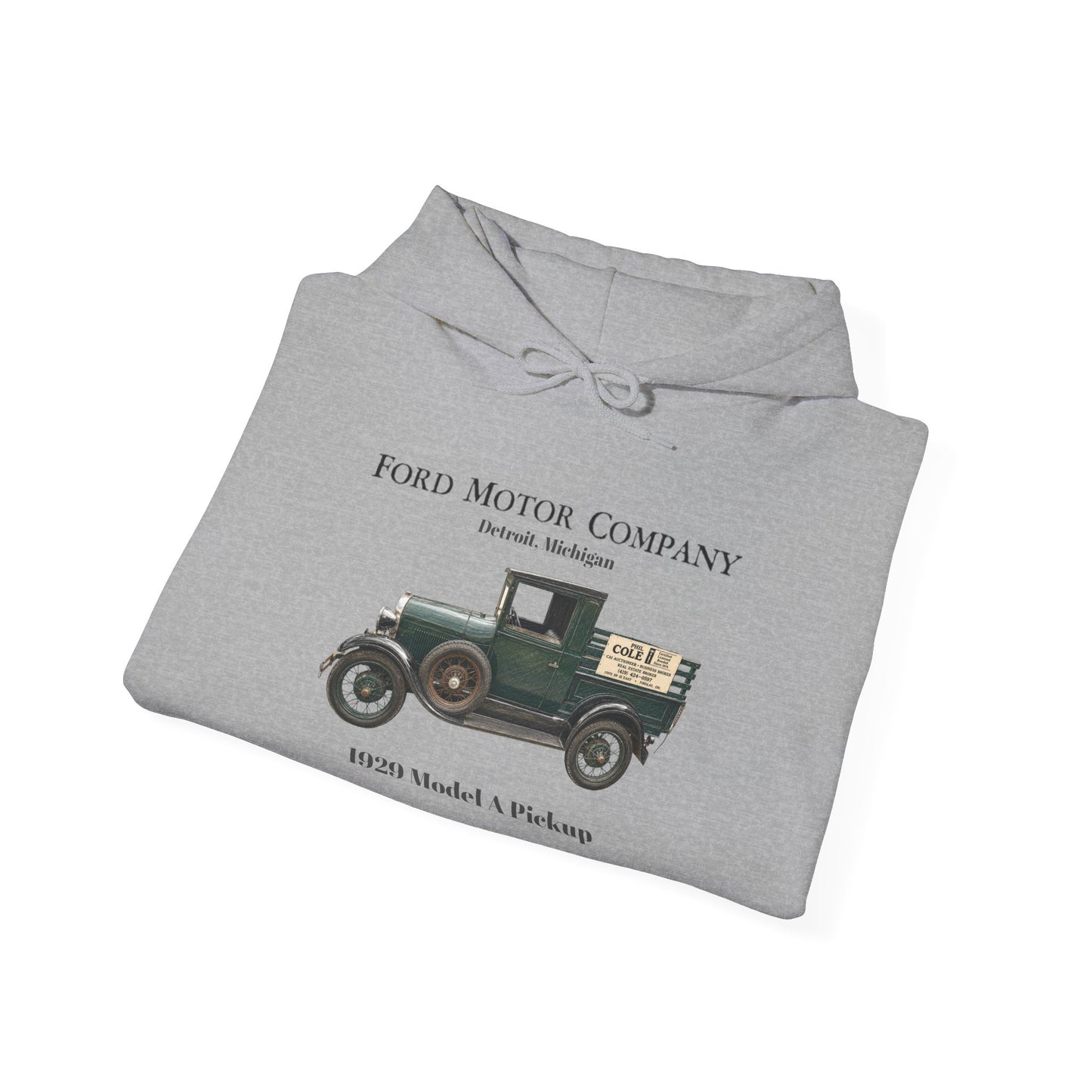 Model T Pickup Hoodie — Ford Motor Company Vintage 1929 Truck Sweatshirt