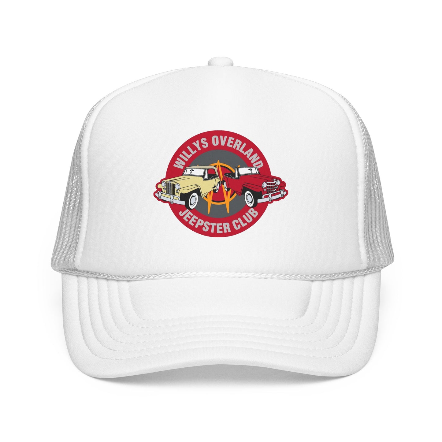 Willys Overland Jeepster Club Printed Trucker Hat
