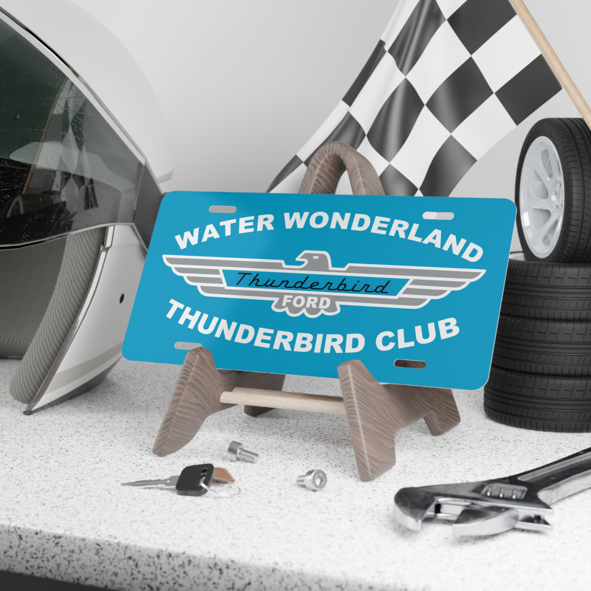 Water Wonderland Thunderbird Club Vanity License Plate