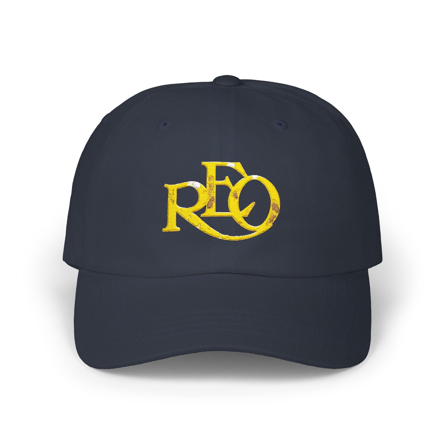 REO Motor Car Co. Vintage Logo Dad Cap — Embroidered Classic Baseball Hat