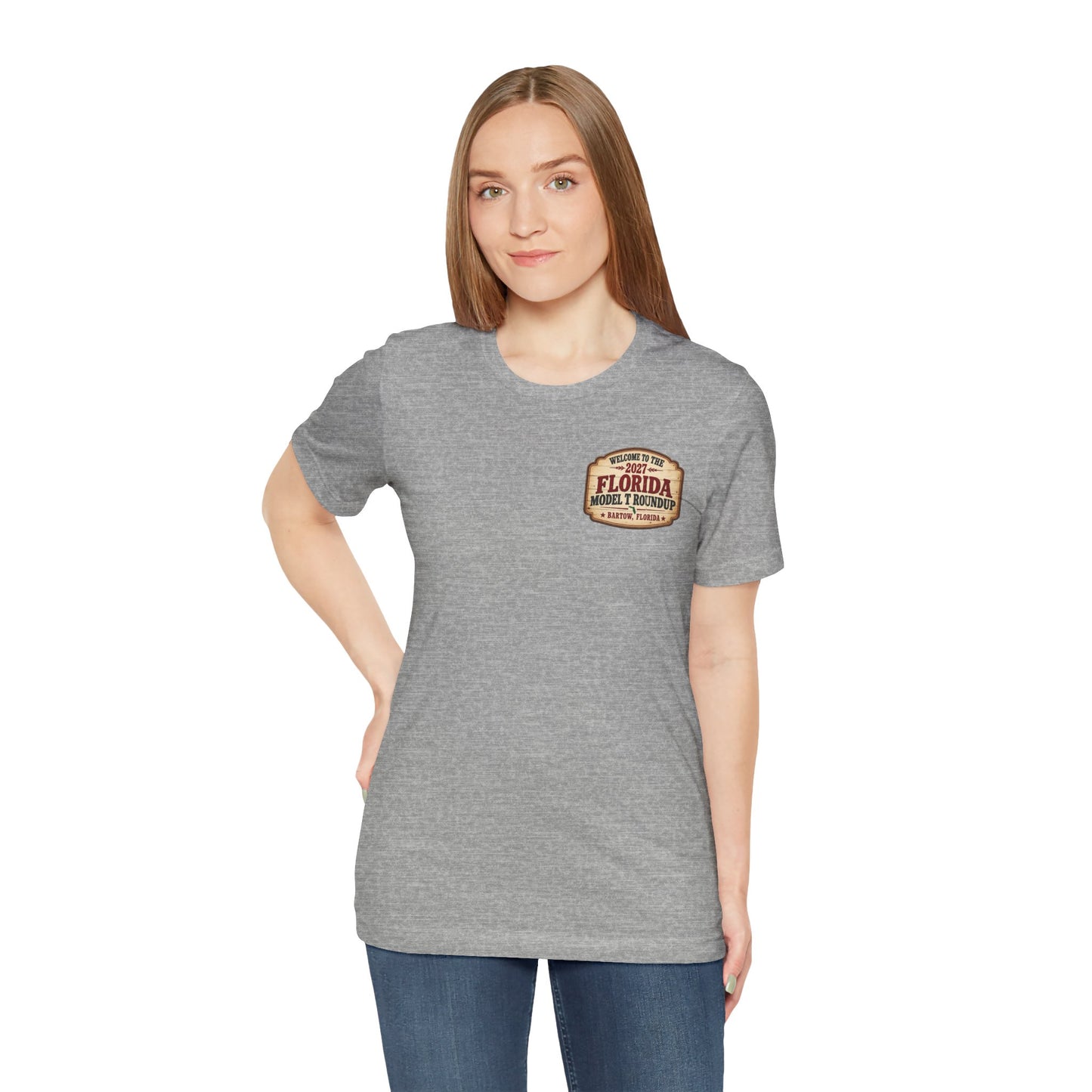 Florida Model T Roundup 2027 Soft-Style T-Shirt - Front and Back Graphics