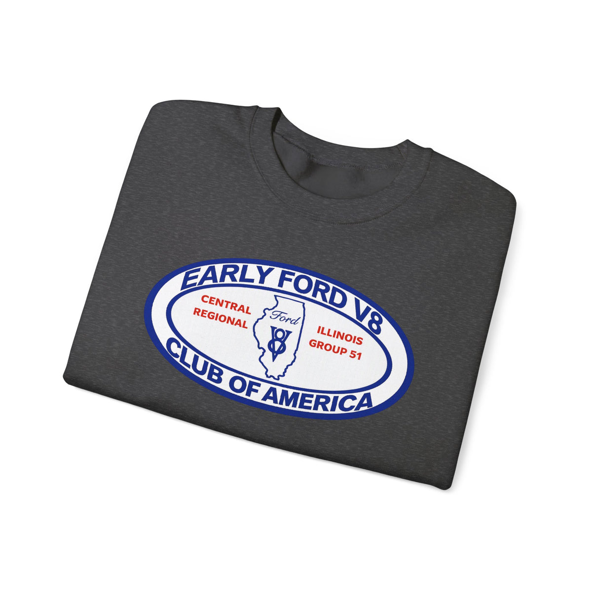 Central Illinois Early Ford V8 Unisex Heavy Blend™ Crewneck Sweatshirt