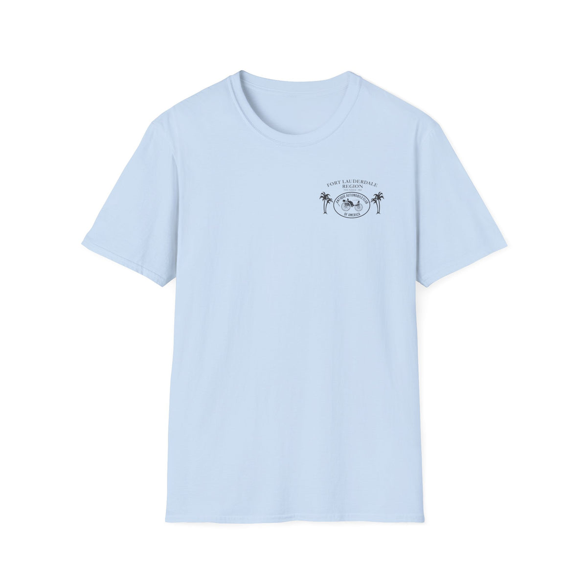 Fort Lauderdale Region AACA T-Shirt - Unisex Softstyle T-Shirt Front and Back Logos