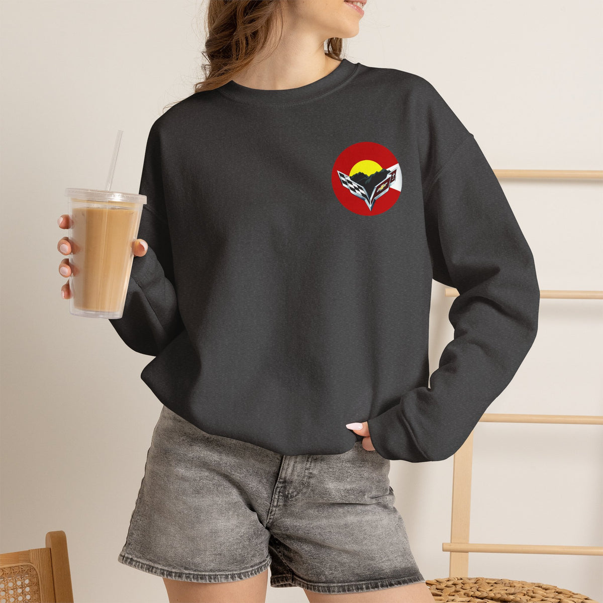 Central Colorado Corvette Club Screen Printed Sweatshirt – Unisex Heavy Blend™ Crewneck Sweatshirt