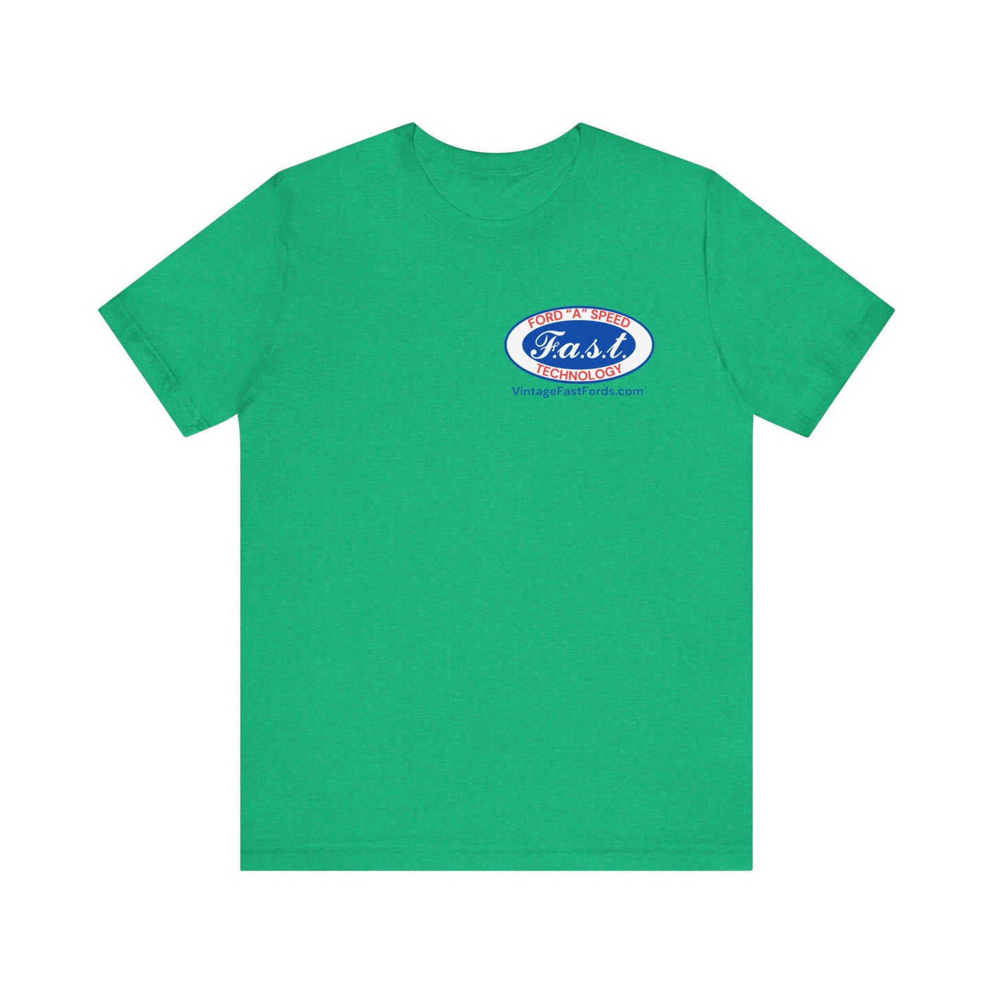 F.a.s.t. Ford "A" Speed Technology (single logo) - Grey Short Sleeve T-Shirt for Casual Style