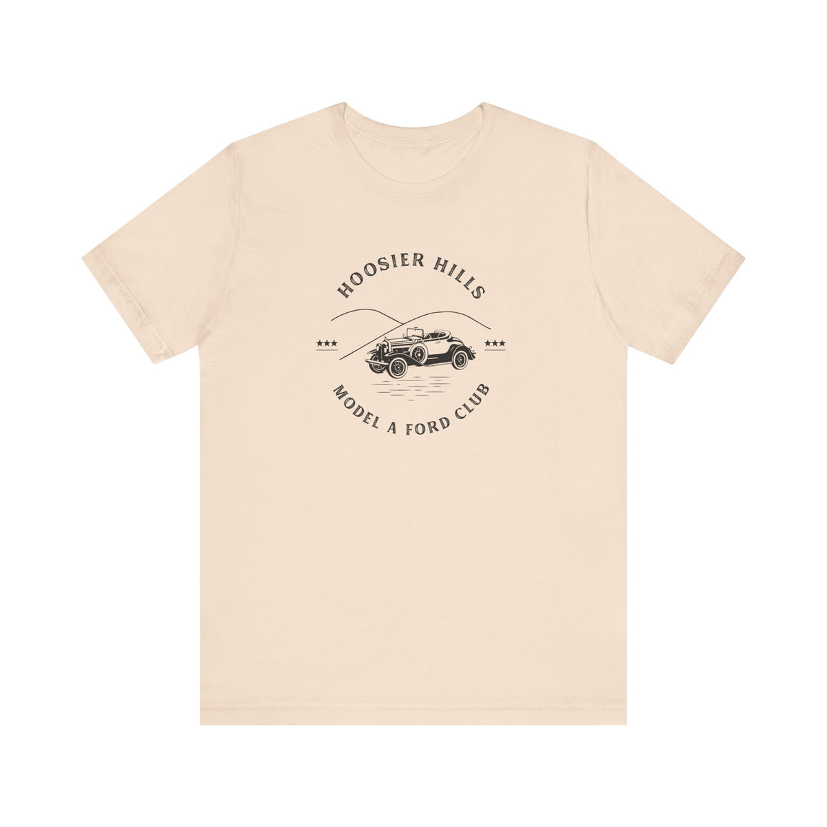 Hoosier Hills Model A Ford Club Unisex Jersey Short Sleeve Tee