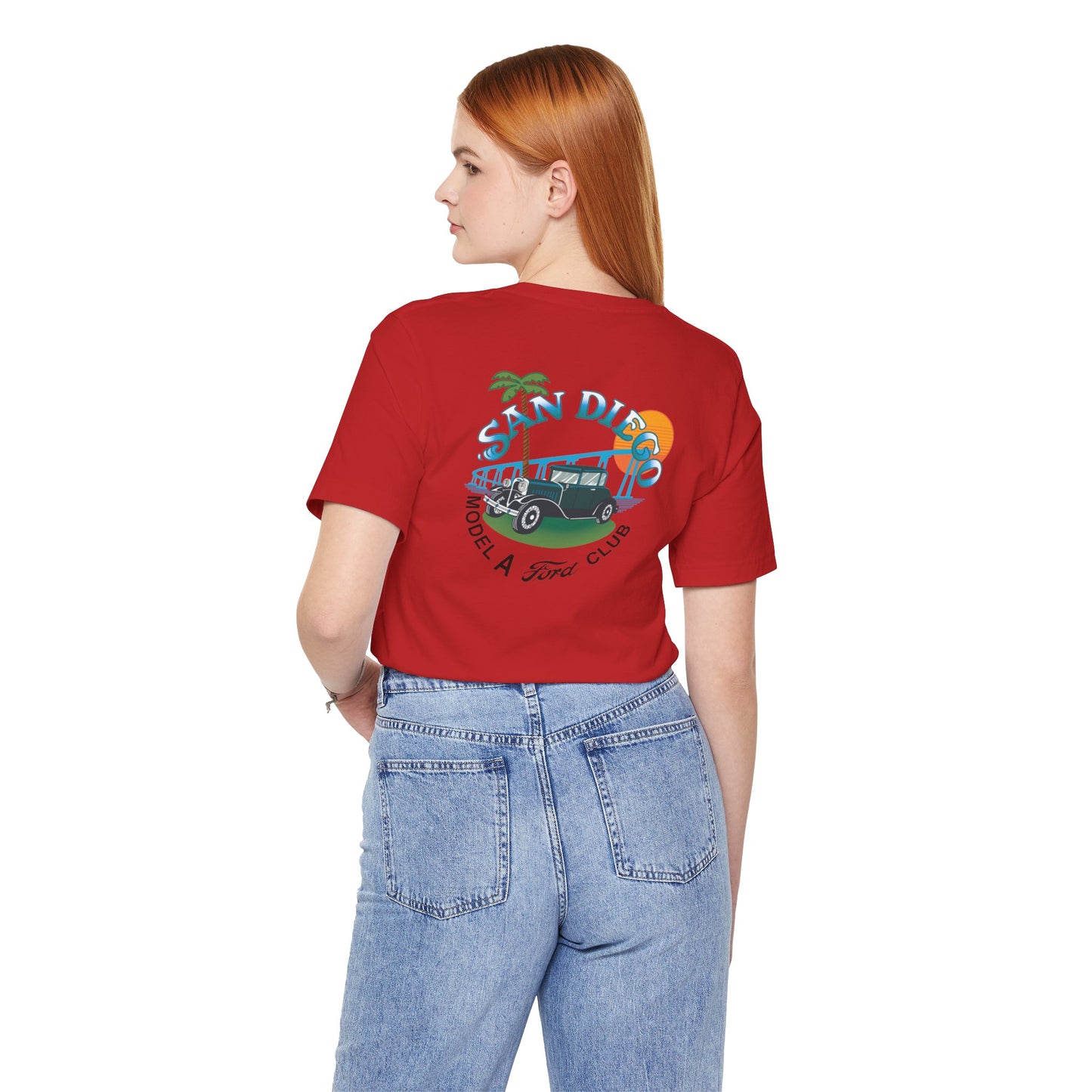 San Diego Model A Ford Club Tee — Vintage Car Sunset Shirt
