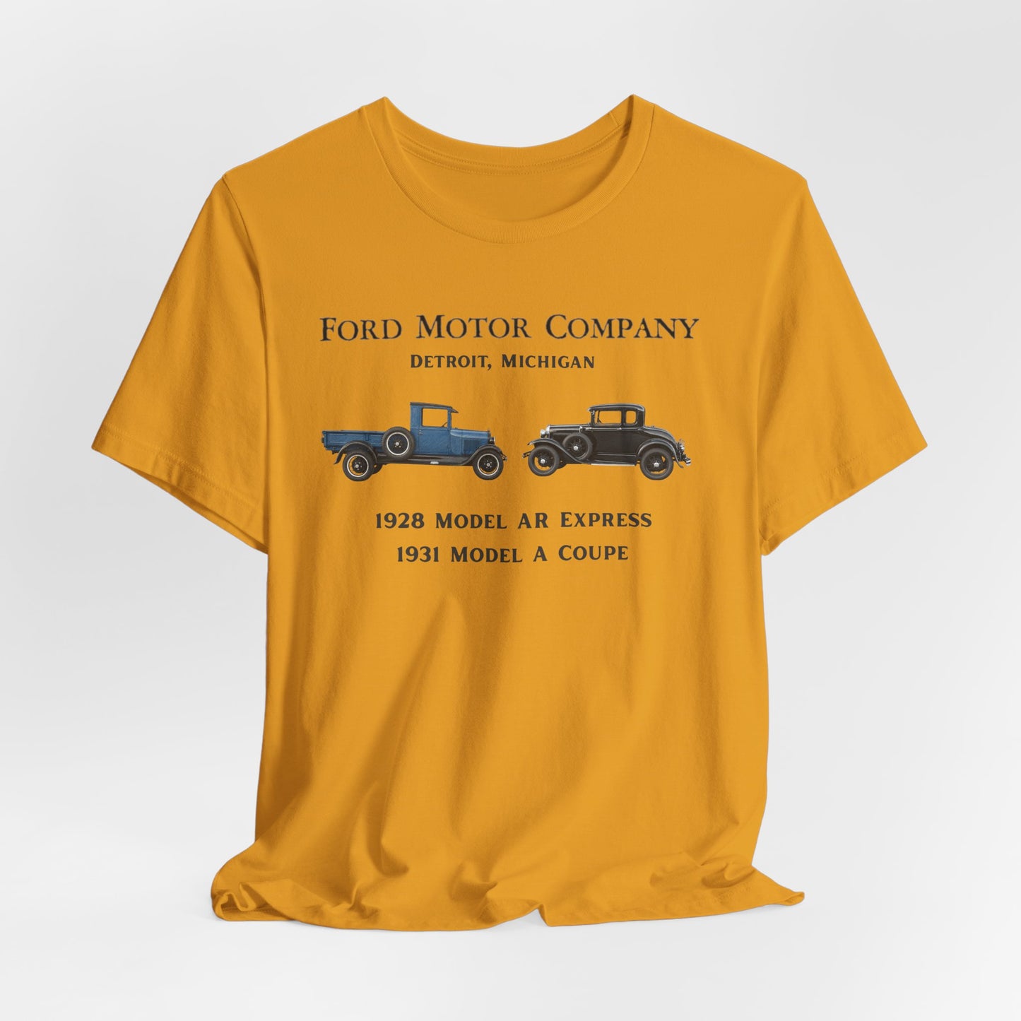 1928 Model AR & 1931 Coupe Classic Car T-Shirt (RBS)