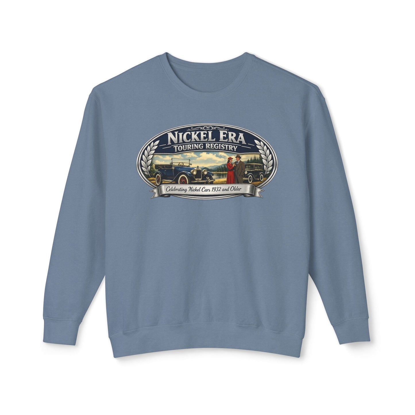 Nickel Era Touring Registry Retro Crewneck Lightweight Sweatshirt