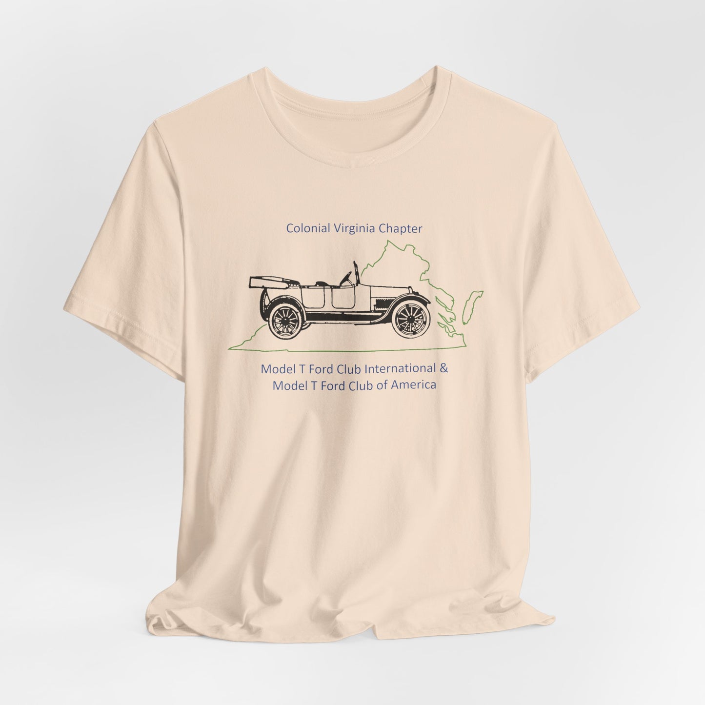 Colonial Virginia Chapter Tee — Colonial Virginia Chapter Vintage Car Shirt