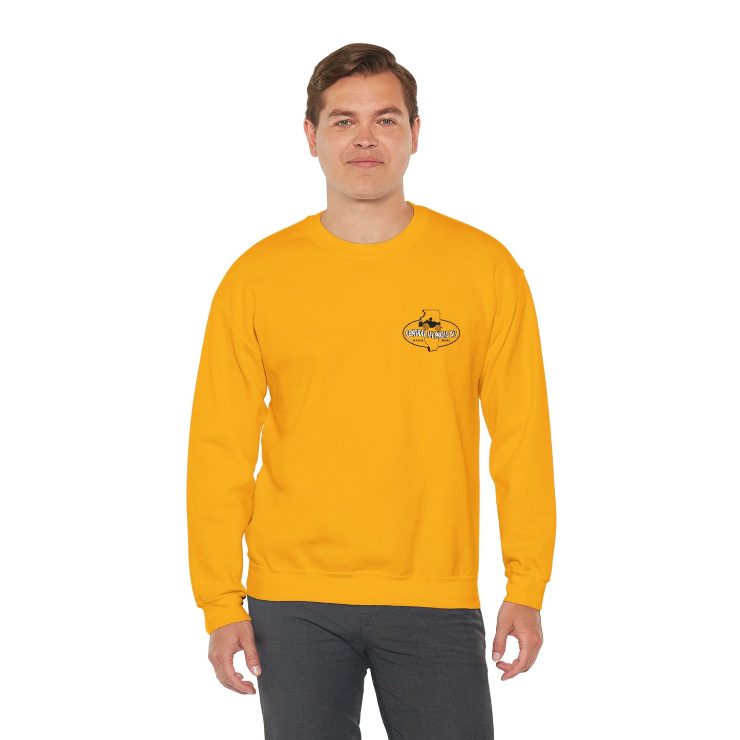 Central Illinois A's Crewneck Embroidered Sweatshirt — Small Chest Logo