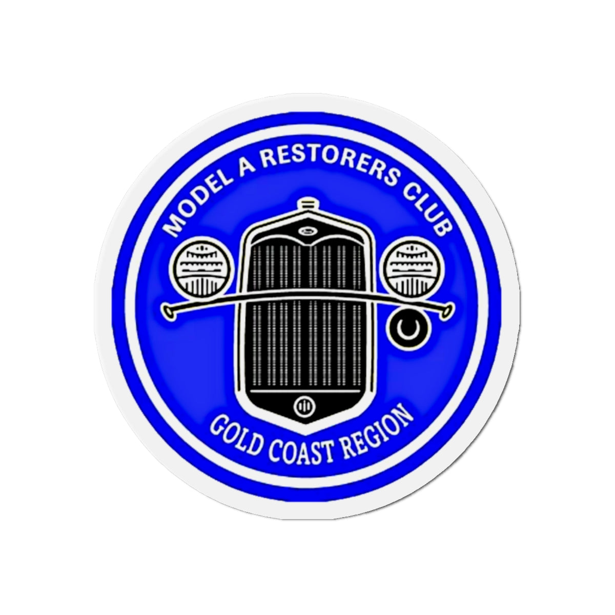 Gold Coast Region Model A Restorers Club Round Die-Cut Magnet