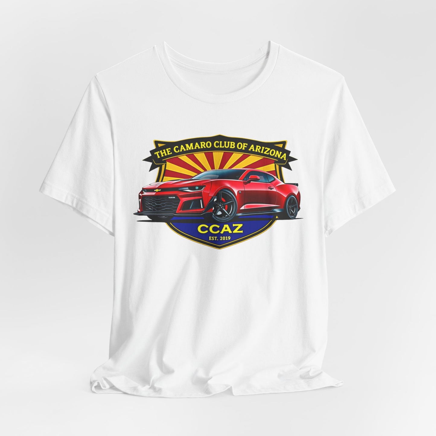 Camaro Club of Arizona T-Shirt – CCAZ Red Camaro Graphic Tee