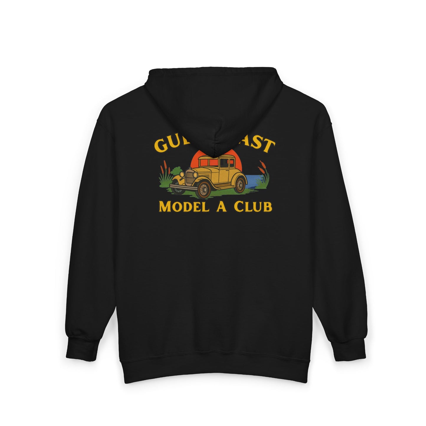 Gulf Coast Model A Club Zip Hoodie – Front and Back Logo